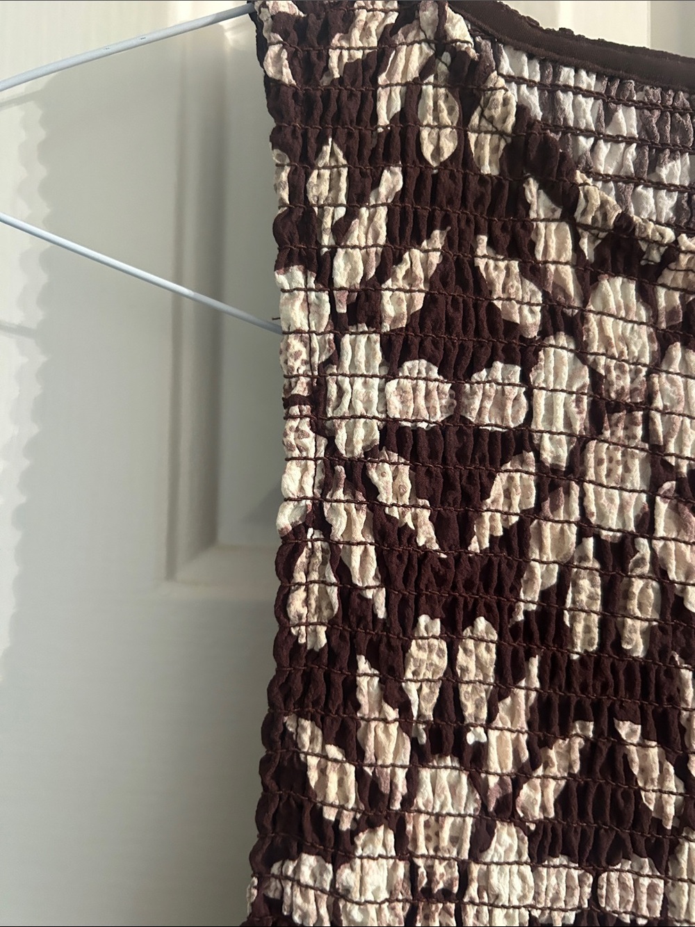 Hill House Sleeveless Floral Maxi Dress in Brown and Cream - Picture 6 of 6
